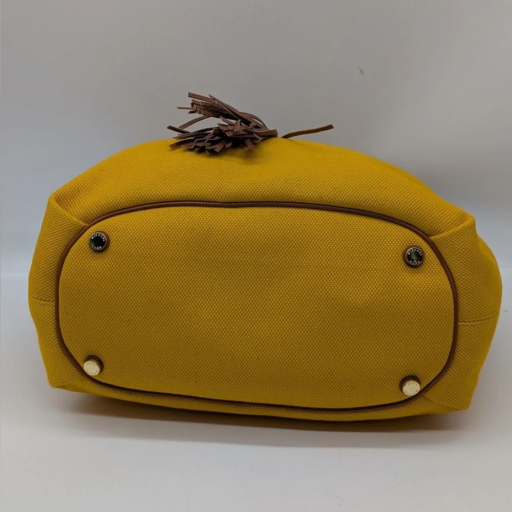 Michael Kors Yellow Marina Large Canvas Drawstring Tote - Picture 8 of 16